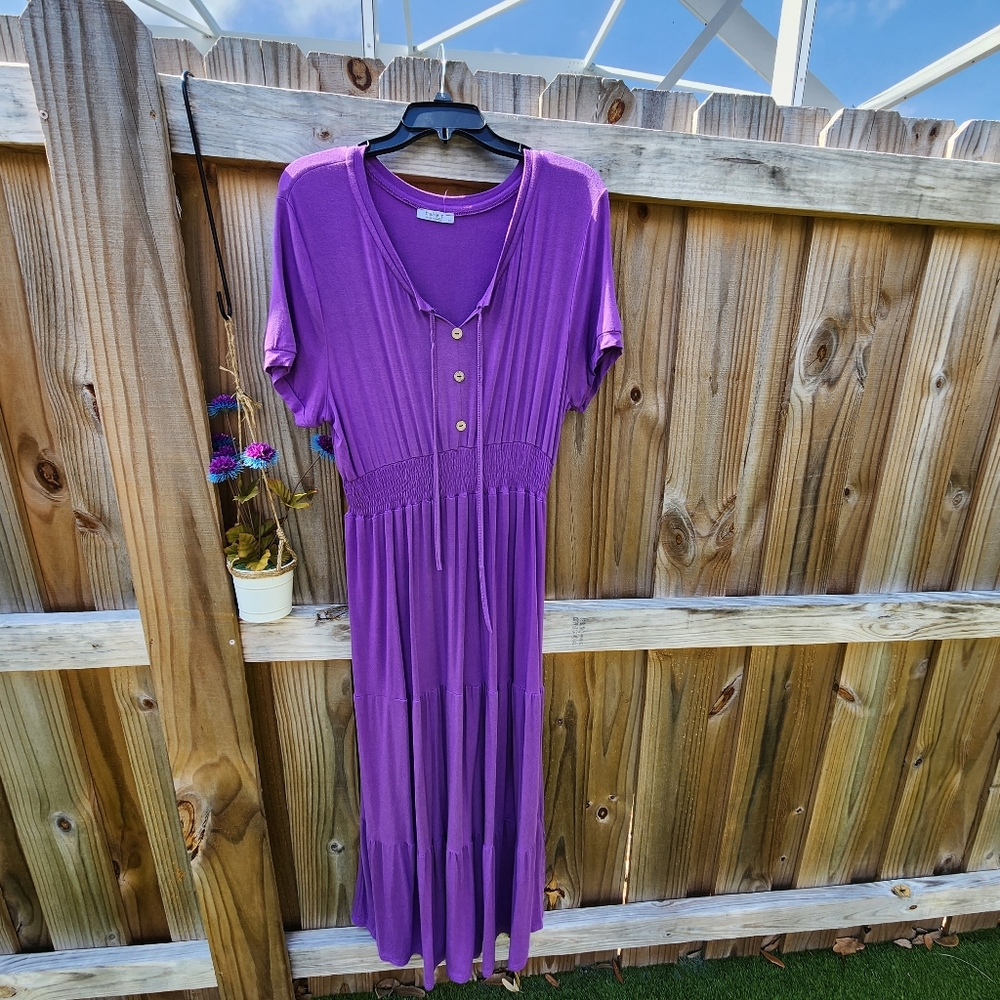Bright purple size XL maxi dress.